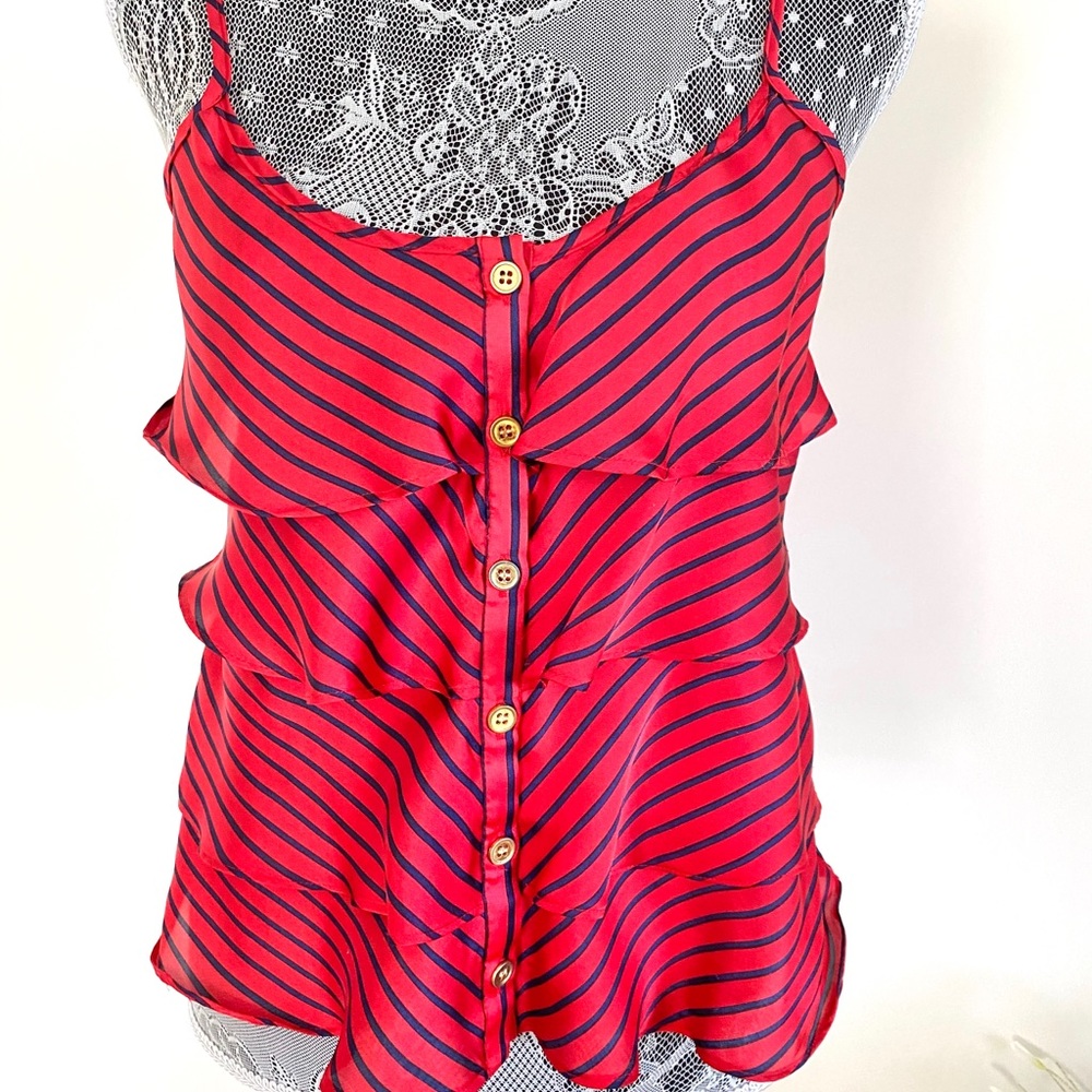 Forever 21 Tier Ruffle Sleeveless Top